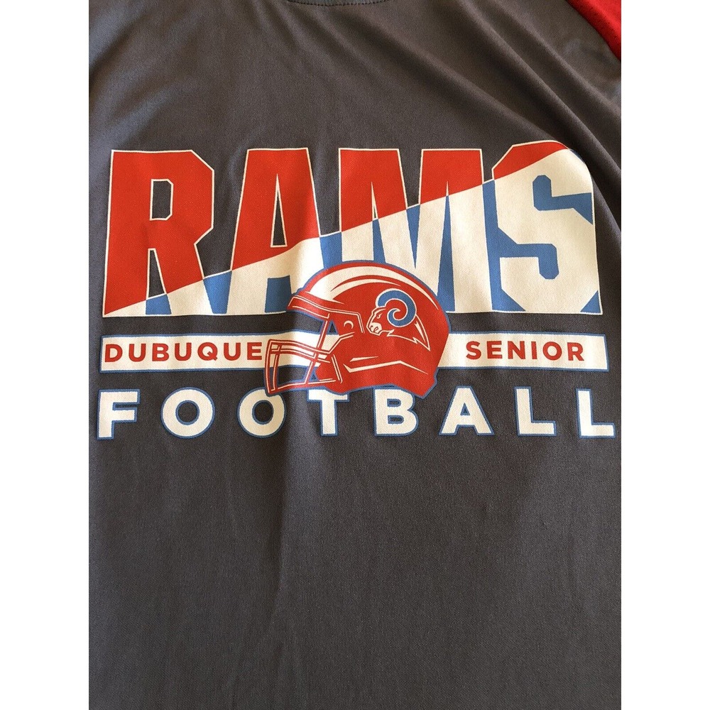 Augusta Sportswear Adult 2XL Gray Moisture Management Dubuque Senior Football - Picture 2 of 11